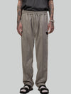 Détail Gris straight wool trackpants