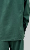 Emerald Contrast Linen Shirt