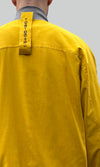 Mustard Linen Bomber Jacket