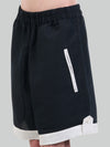 Stitchmark Black Linen Shorts