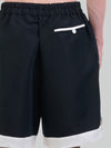 Stitchmark Black Linen Shorts