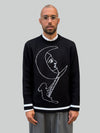 Lune Tissée Noir knitted sweatshirt