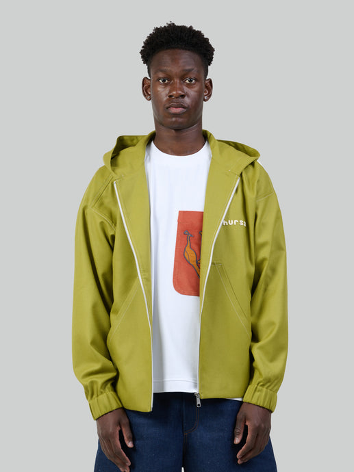 Lumière Pistache wool hoodie