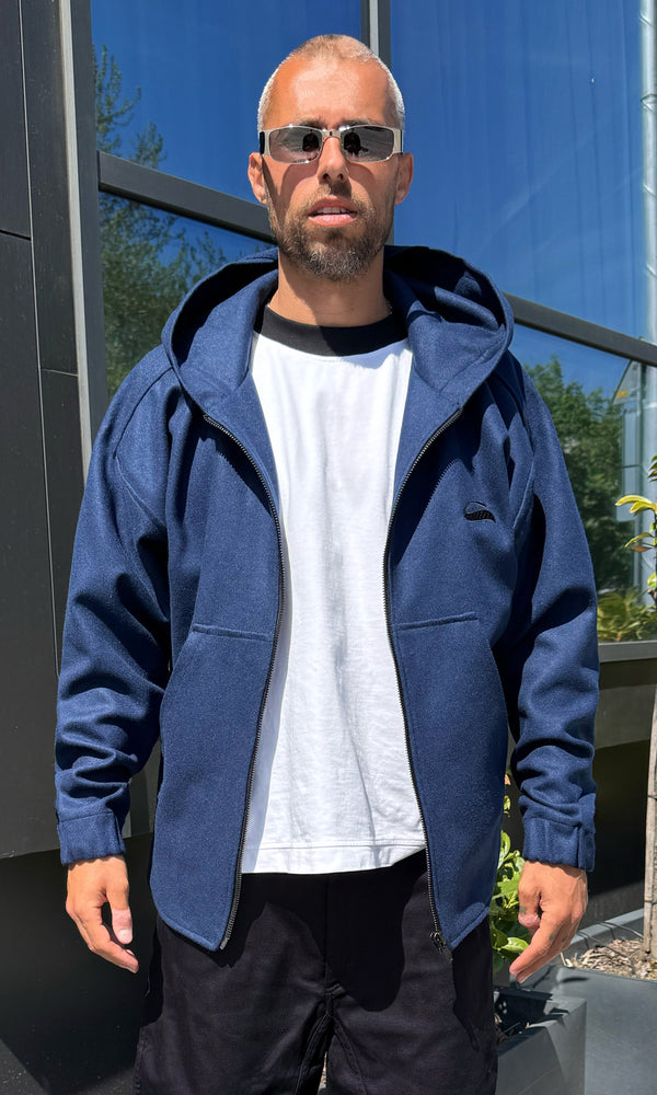 Navyform Zip Wool Hooded Sweatshirt