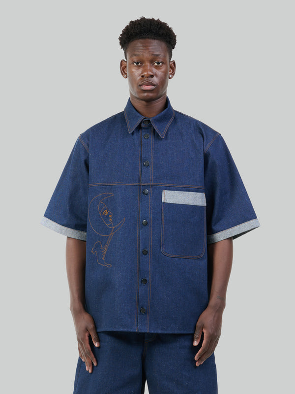 Lune Profonde sleeveless denim jacket