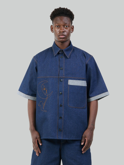 Lune Profonde sleeveless denim jacket