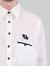 Ivory Frame linen shirt