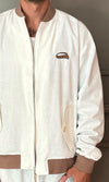 Sandframe Linen Bomber Jacket