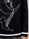 Lune Tissée Noir knitted sweatshirt
