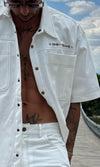 Ivory Utility Denim Shirt