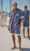 Azure Check Shorts