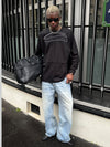 Layered Black Long Sleeve T-Shirt