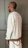 Sandframe Linen Bomber Jacket