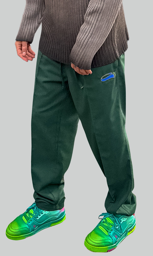 Emerald Relaxed Linen Trousers