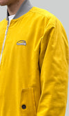Mustard Linen Bomber Jacket