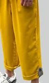 Mustard Linen Hybrid Pants