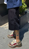 Black Denim Jorts