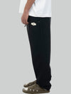 Noir Urbain straight merino wool trackpants