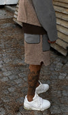 Bouclé Merge Shorts