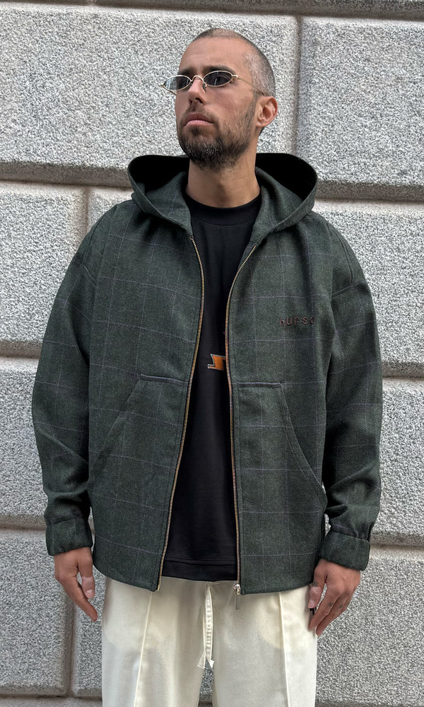Irish Wool Zip Hooded Sweatshirt